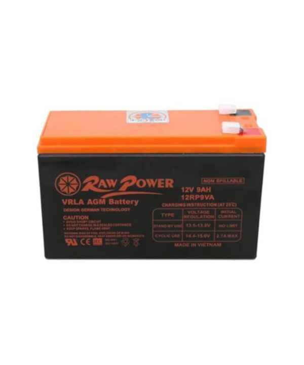 RAW POWER 12V9AH AGM/VRLA LEAD ACID BATTERY