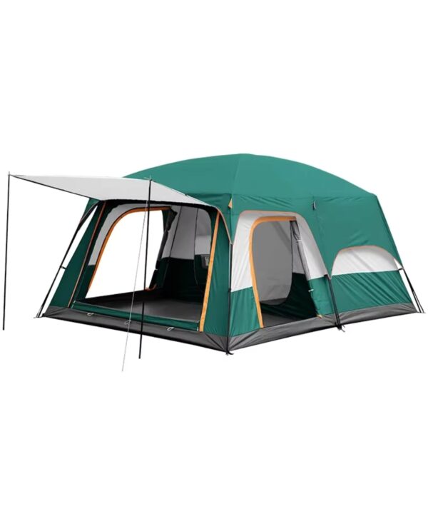 Toby’s New double layer outdoor camping tent A bedrooms and A living room family cabin